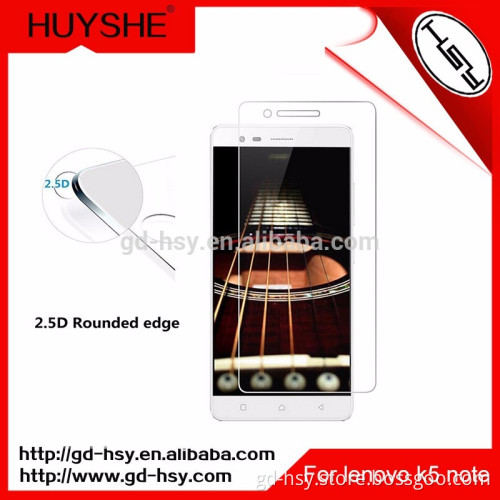 HUYSHE anti- broken screen guard for lenovo k 5 note protector tempered glass